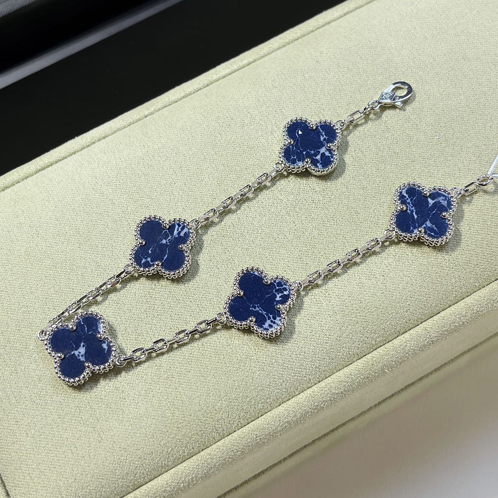 [AW]LUCKY CLOVER 5-MOTIF BRACELET - PIETERSITE COLLECTION