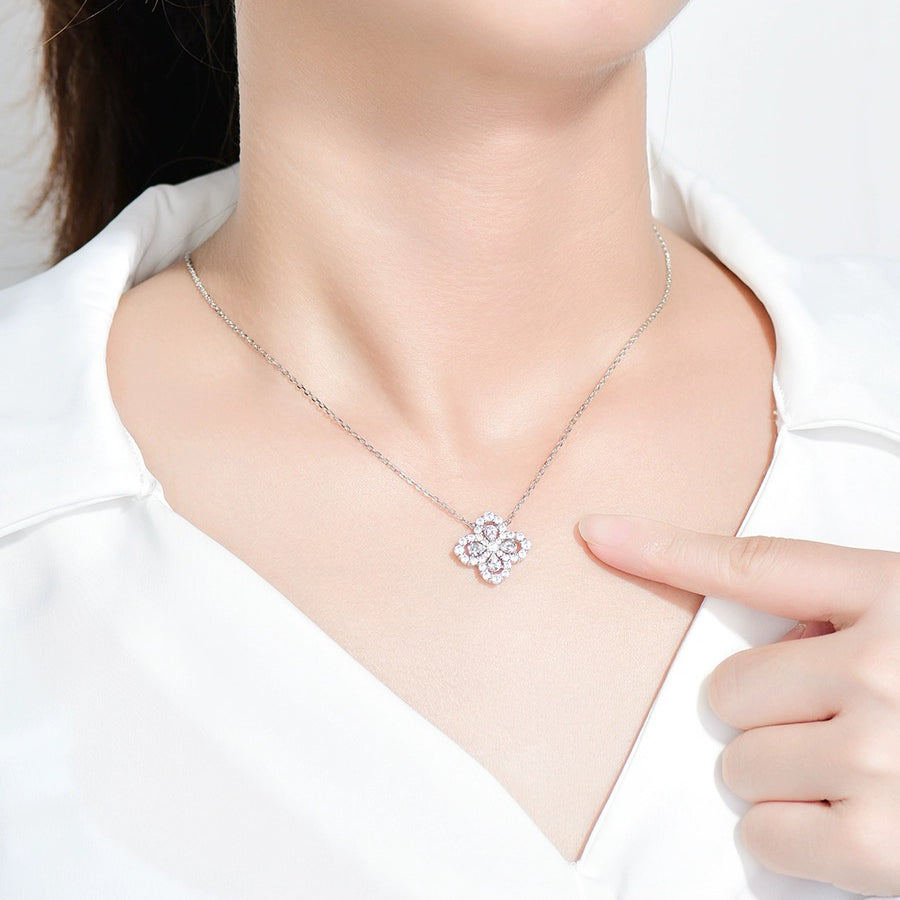 [AW]LOOP NECKLACE FULL MOTIF DIAMOND 16MM MULTIPLE COLORS