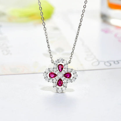 [AW]LOOP NECKLACE FULL MOTIF DIAMOND 16MM MULTIPLE COLORS