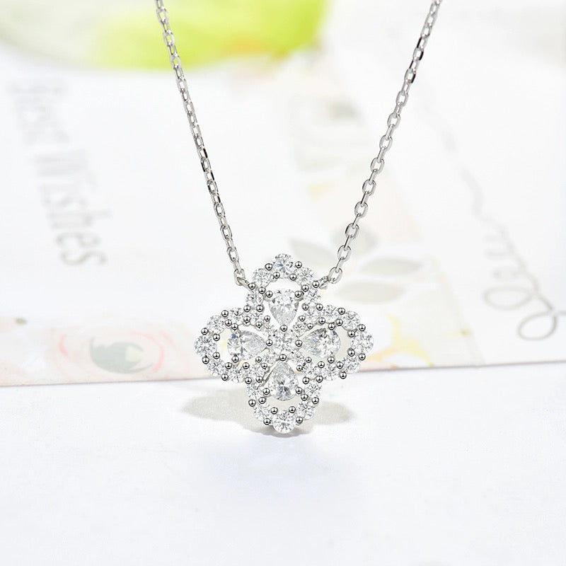 [AW]LOOP NECKLACE FULL MOTIF DIAMOND 16MM MULTIPLE COLORS