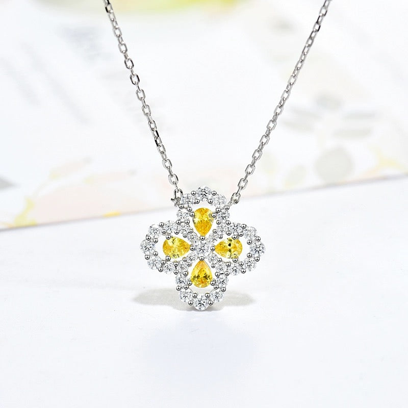 [AW]LOOP NECKLACE FULL MOTIF DIAMOND 16MM MULTIPLE COLORS
