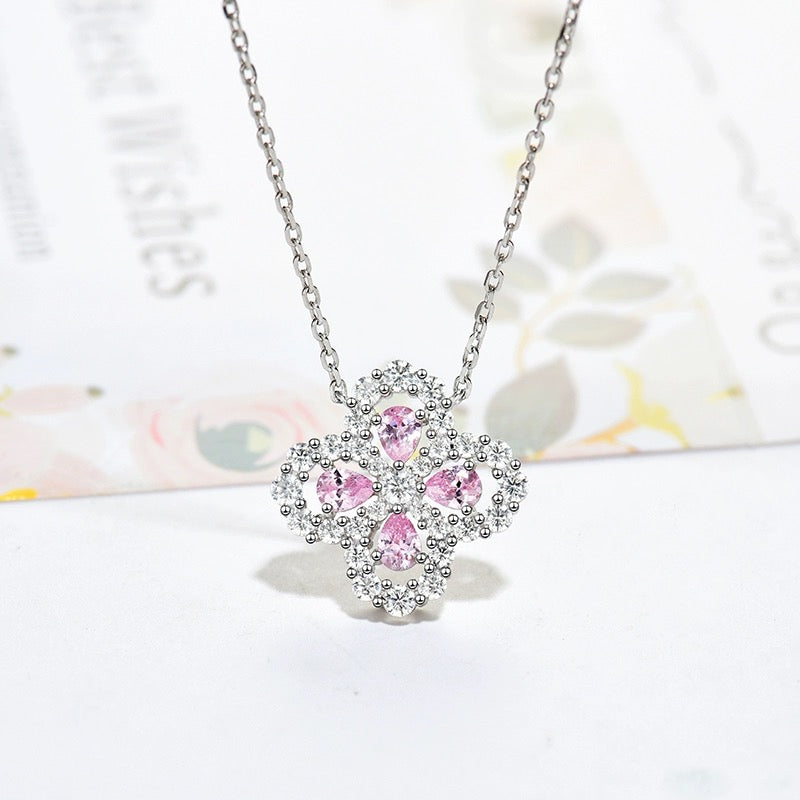 [AW]LOOP NECKLACE FULL MOTIF DIAMOND 16MM MULTIPLE COLORS