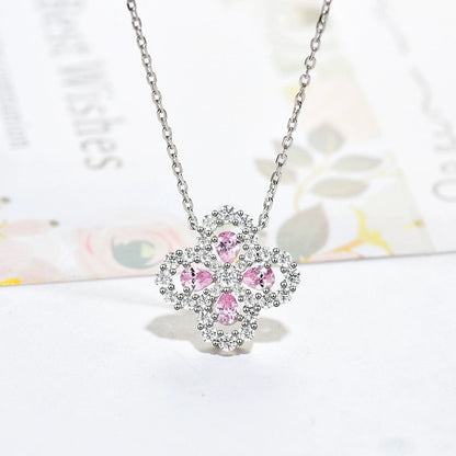 [AW]LOOP NECKLACE FULL MOTIF DIAMOND 16MM MULTIPLE COLORS