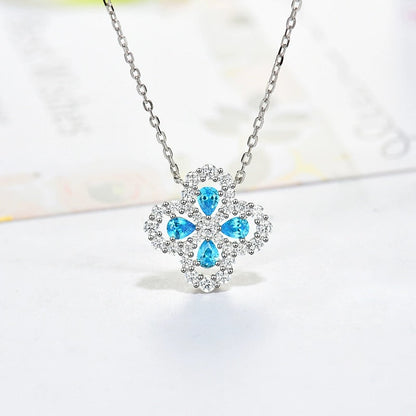[AW]LOOP NECKLACE FULL MOTIF DIAMOND 16MM MULTIPLE COLORS