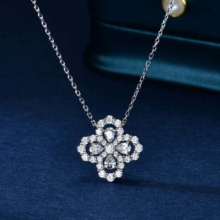 [AW]LOOP NECKLACE FULL MOTIF DIAMOND 16MM MULTIPLE COLORS