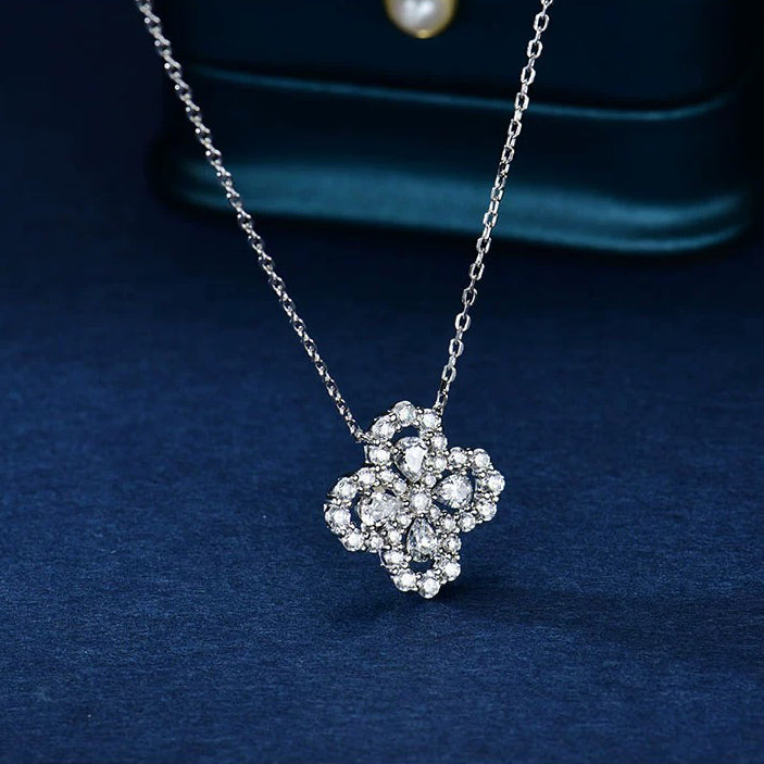[AW]LOOP NECKLACE FULL MOTIF DIAMOND 16MM MULTIPLE COLORS