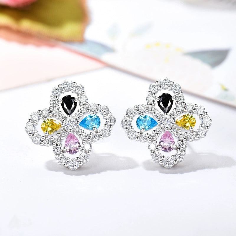 [AW]LOOP EARRINGS FULL MOTIF DIAMOND 16MM