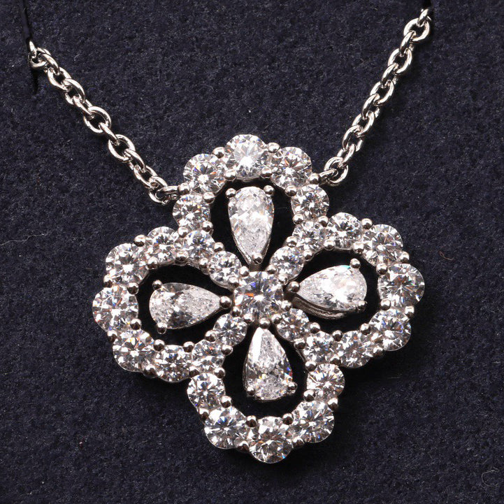 [AW]LOOP NECKLACE FULL MOTIF DIAMOND 16MM MULTIPLE COLORS