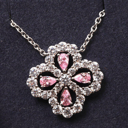 [AW]LOOP NECKLACE FULL MOTIF DIAMOND 16MM MULTIPLE COLORS