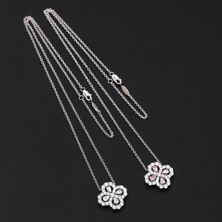 [AW]LOOP NECKLACE FULL MOTIF DIAMOND 16MM MULTIPLE COLORS