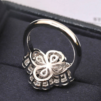 [AW]LOOP RING FULL MOTIF DIAMOND 16MM SILVE