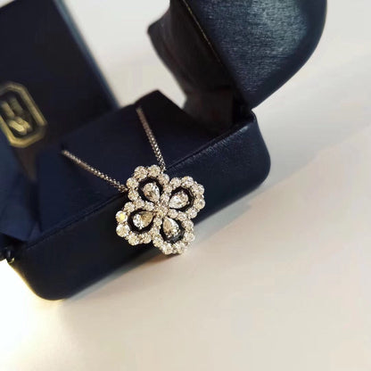 [AW]LOOP NECKLACE FULL MOTIF DIAMOND 16MM MULTIPLE COLORS