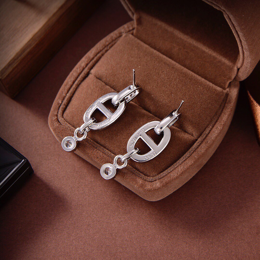 [AW]HM CHAINE DIAMOND EARRINGS