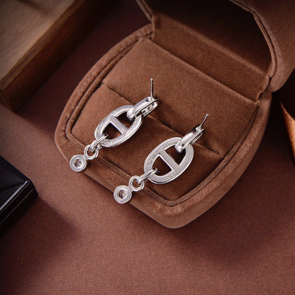 [AW]HM CHAINE DIAMOND EARRINGS