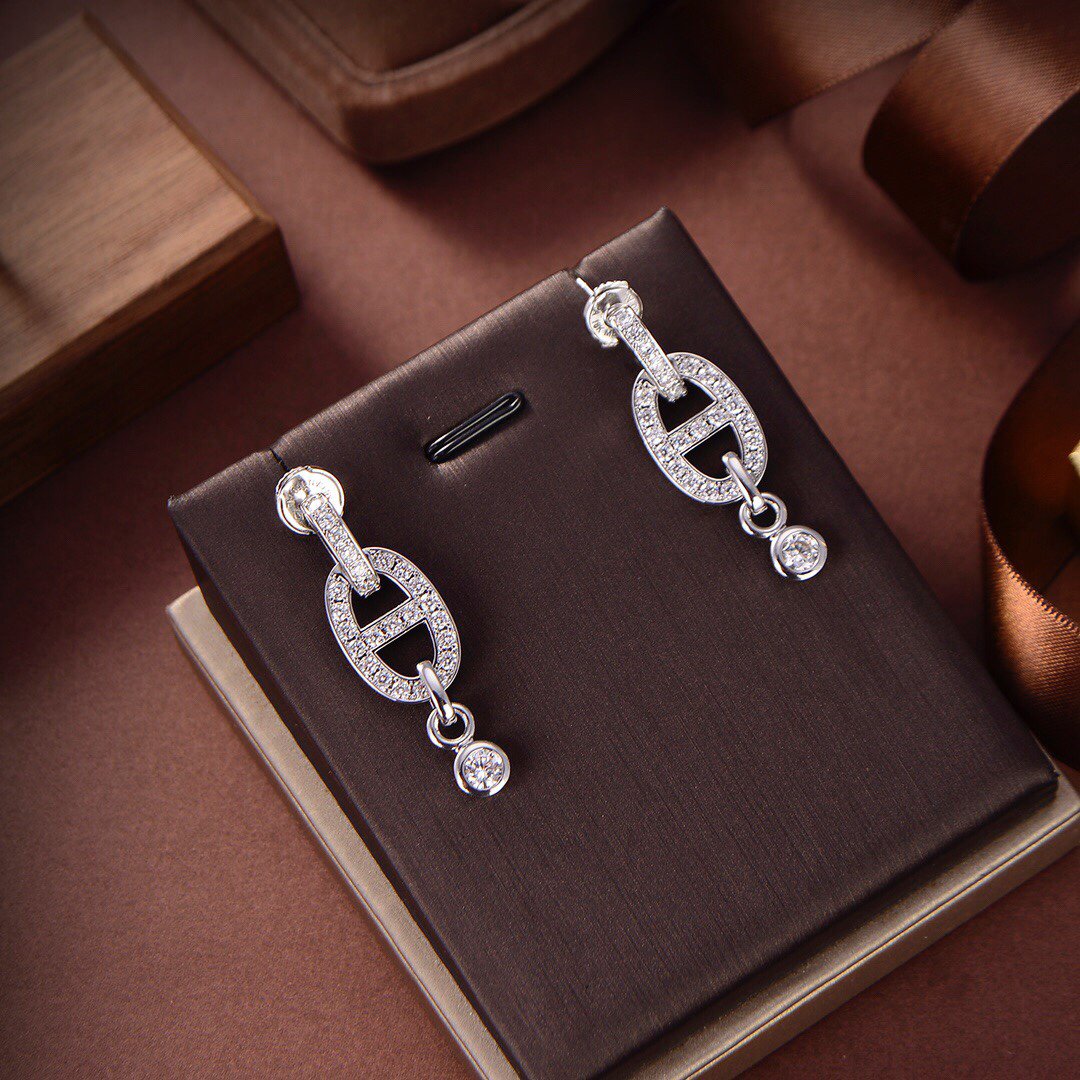 [AW]HM CHAINE DIAMOND EARRINGS