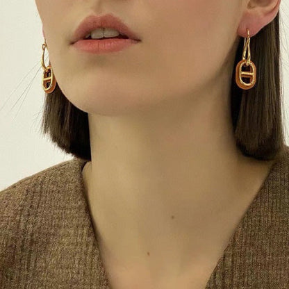 [AW]HM O'MAILLON GOLD EARRINGS