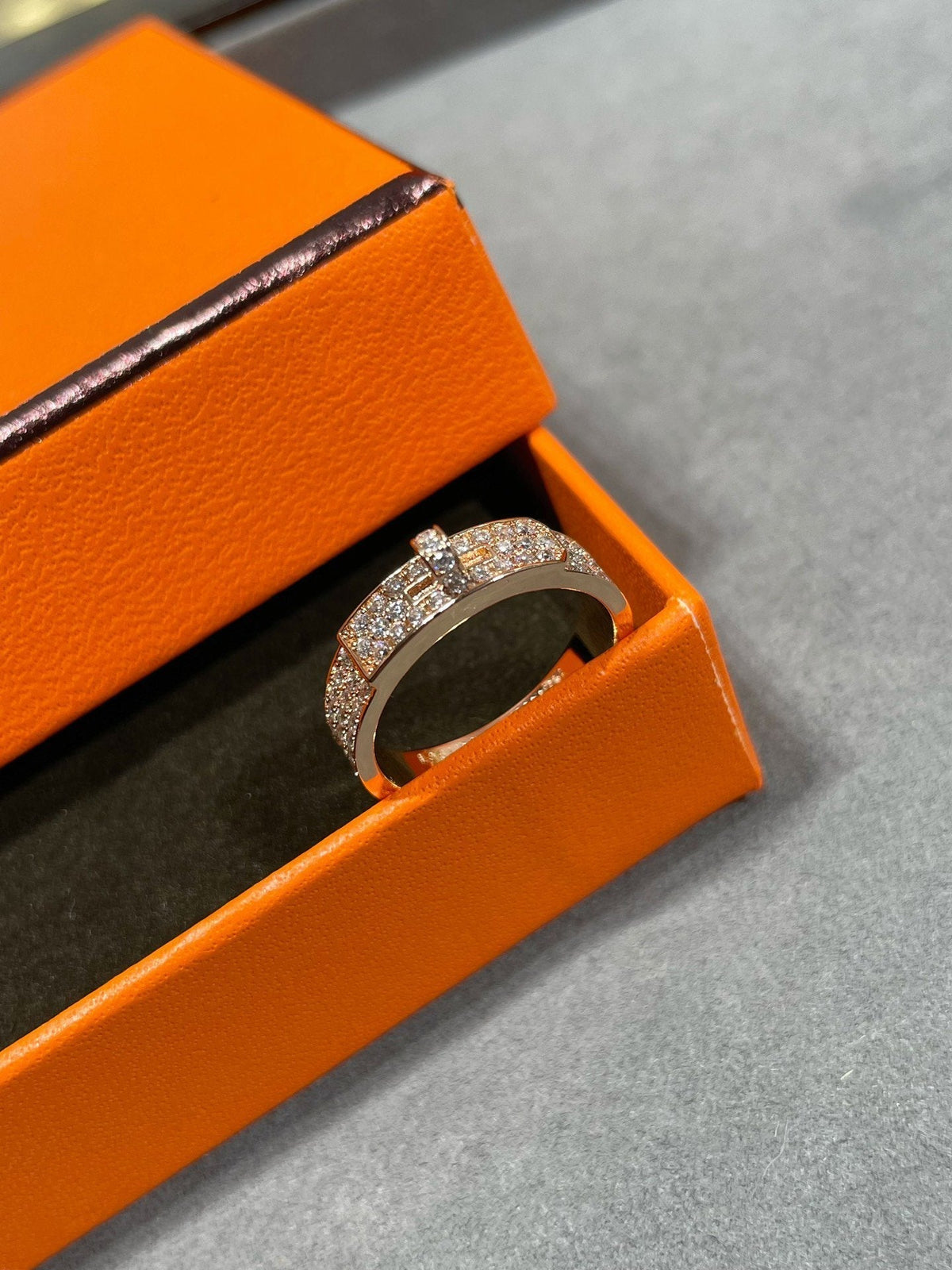 [AW]KELLY ROSE GOLD DIAMOND RING