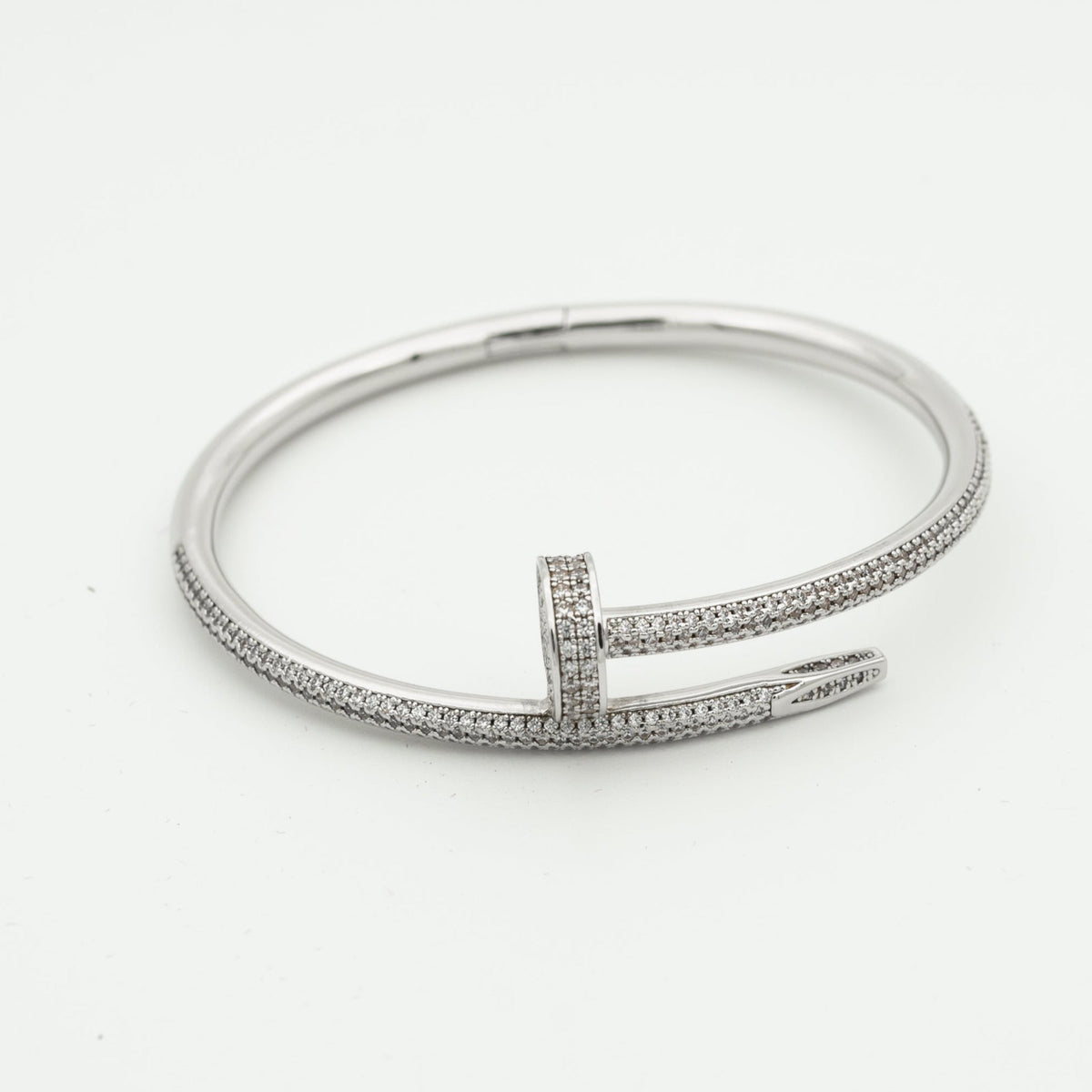 [AW]JUSTE UN CLOU 3.5MM FULL PAVÉ NAIL BANGLE