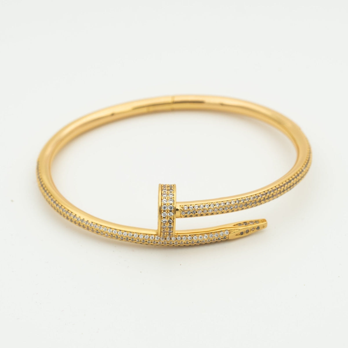 [AW]JUSTE UN CLOU 3.5MM FULL PAVÉ NAIL BANGLE