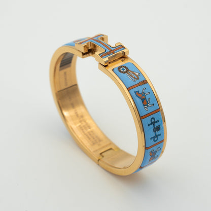 [AW]H ROSE GOLD BRACELET BLUE CERAMIC