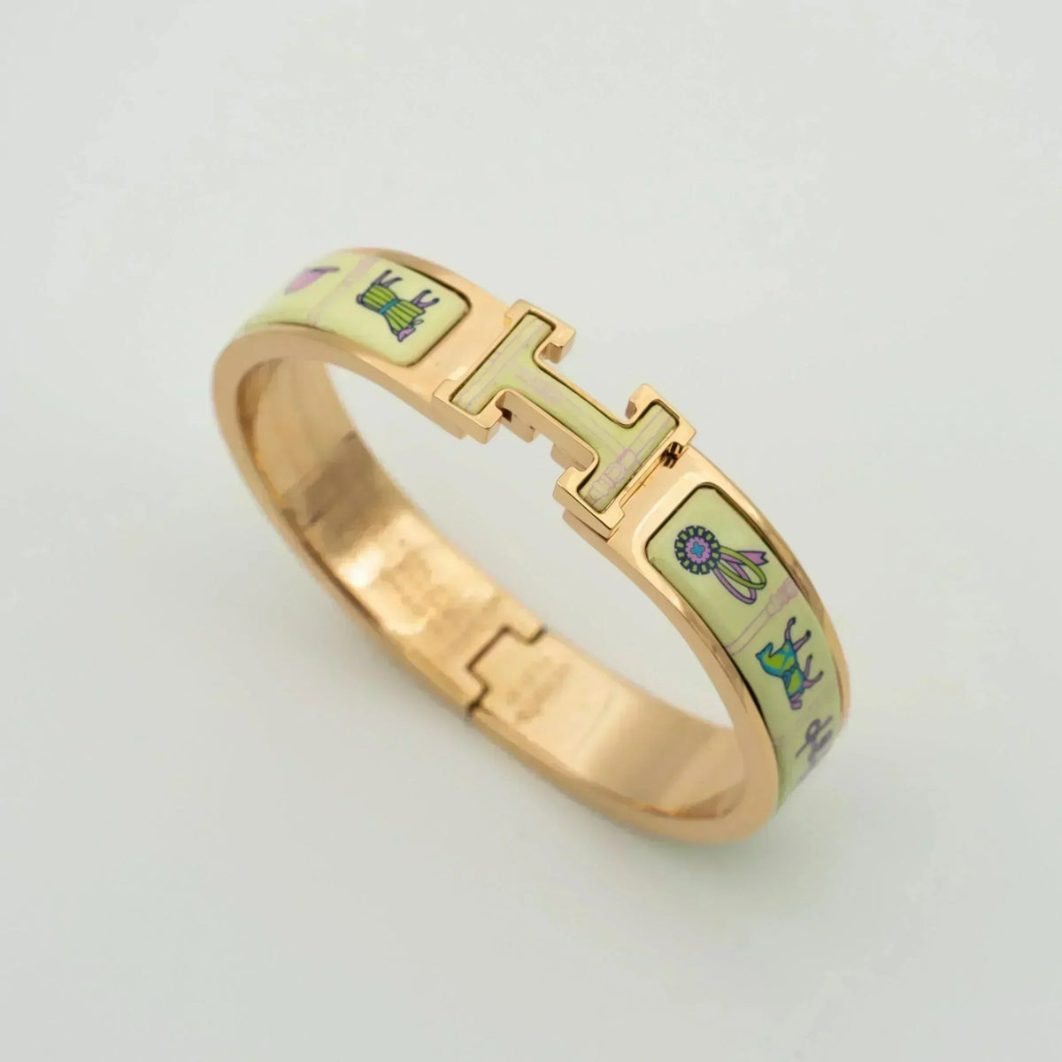 [AW]H ROSE GOLD BRACELET CREAM CERAMIC