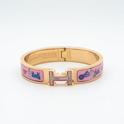 [AW]H ROSE GOLD BRACELET PINK CERAMIC