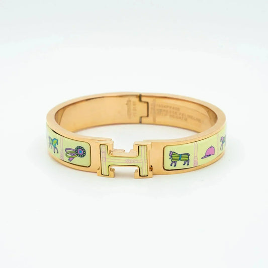 [AW]H ROSE GOLD BRACELET CREAM CERAMIC