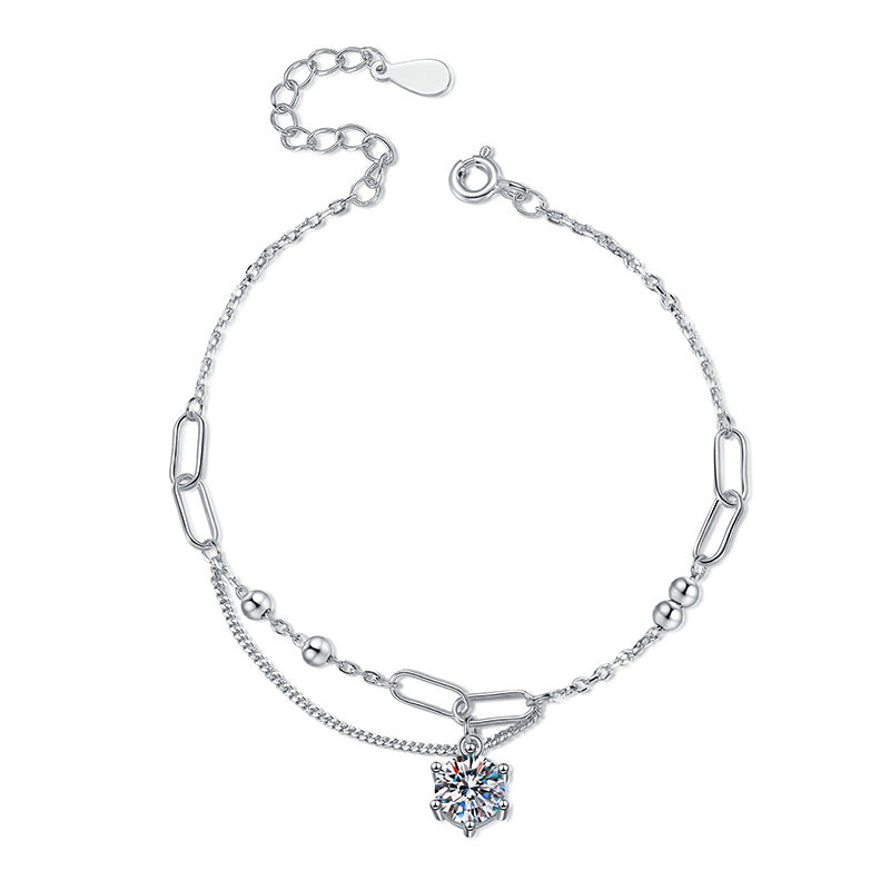 [AW]CLASSIC SOLITAIRE MOISSANITE BRACELET