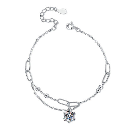 [AW]CLASSIC SOLITAIRE MOISSANITE BRACELET