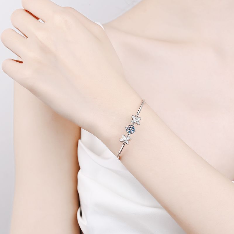[AW]ELEGANT BOW-KNOT MOISSANITE BRACELET
