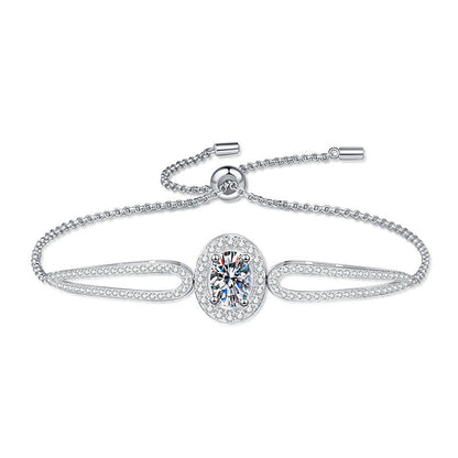 [AW]"PIGEON'S EGG" TEARDROP MOISSANITE BRACELET