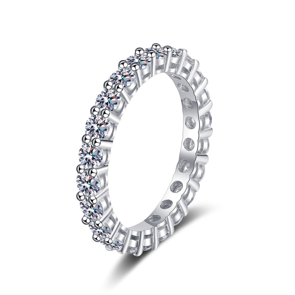 [AW]LUXURIOUS 2.2 CARAT FULL ETERNITY MOISSANITE RING