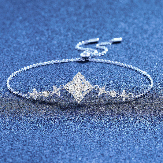 [AW]MARQUISE-CLOVER MOISSANITE BRACELET