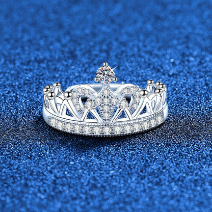 [AW]DREAMY CROWN MOISSANITE RING - 1.2CT ELEGANT PRINCESS STYLE
