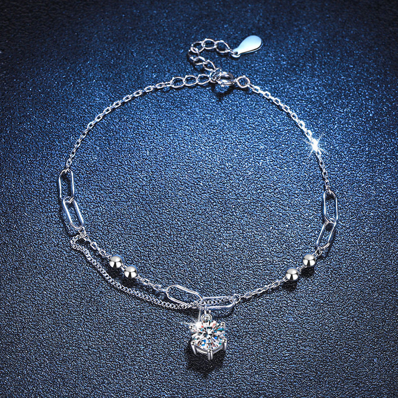 [AW]CLASSIC SOLITAIRE MOISSANITE BRACELET
