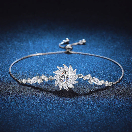 [AW]RADIANT SUNFLOWER MOISSANITE BRACELET