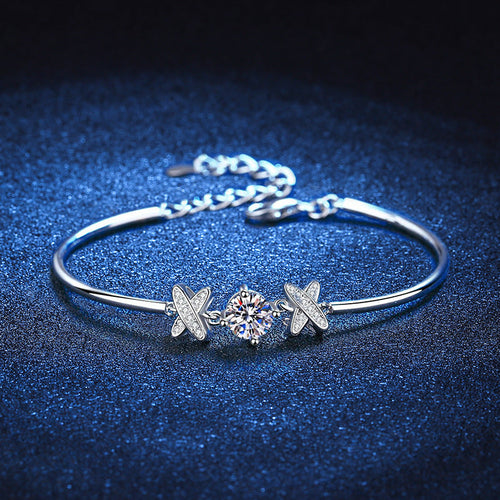 [AW]ELEGANT BOW-KNOT MOISSANITE BRACELET