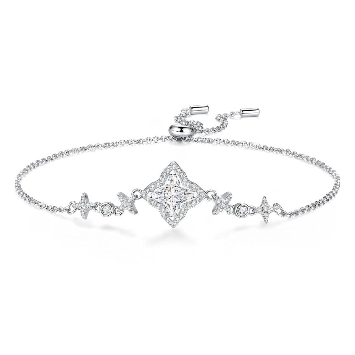 [AW]MARQUISE-CLOVER MOISSANITE BRACELET