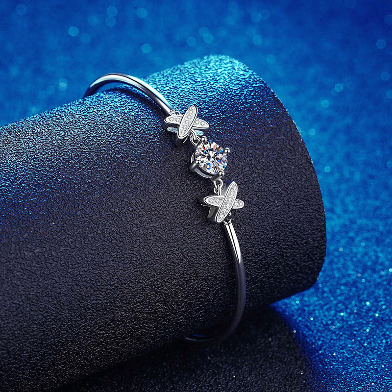 [AW]ELEGANT BOW-KNOT MOISSANITE BRACELET