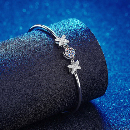 [AW]ELEGANT BOW-KNOT MOISSANITE BRACELET