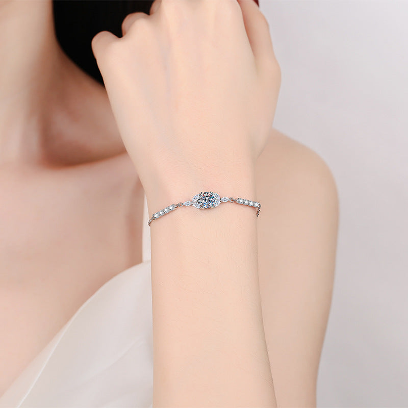 [AW]BLOOMING STAR-FLOWER MOISSANITE BRACELET