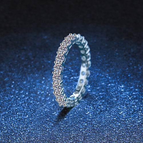 [AW]LUXURIOUS 2.2 CARAT FULL ETERNITY MOISSANITE RING