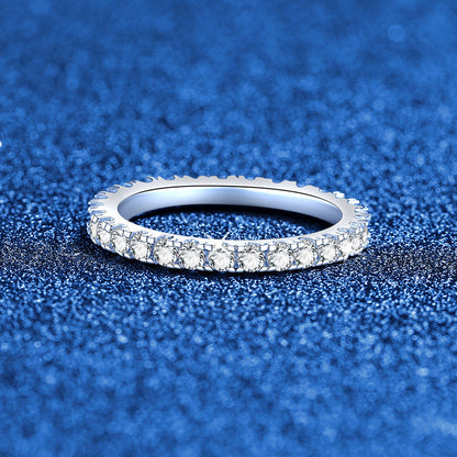 [AW]DAINTY 0.87CT FULL ETERNITY MOISSANITE RING