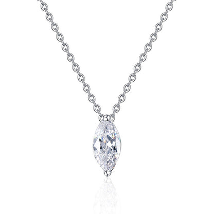 [AW]SOPHISTICATED MARQUISE-CUT MOISSANITE PENDANT NECKLACE