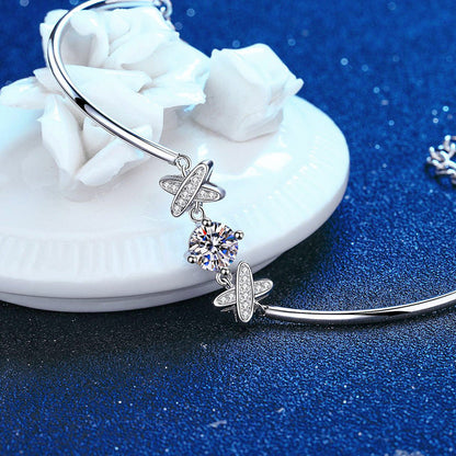 [AW]ELEGANT BOW-KNOT MOISSANITE BRACELET