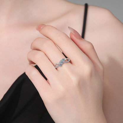 [AW]INTERTWINING LOVE MOISSANITE RING
