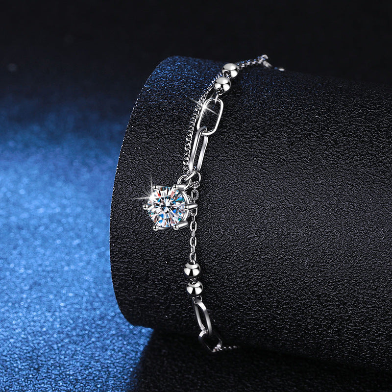 [AW]CLASSIC SOLITAIRE MOISSANITE BRACELET