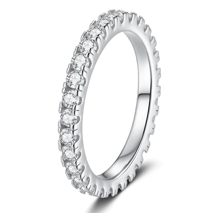[AW]DAINTY 0.87CT FULL ETERNITY MOISSANITE RING