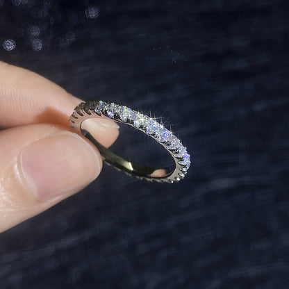[AW]DAINTY 0.87CT FULL ETERNITY MOISSANITE RING
