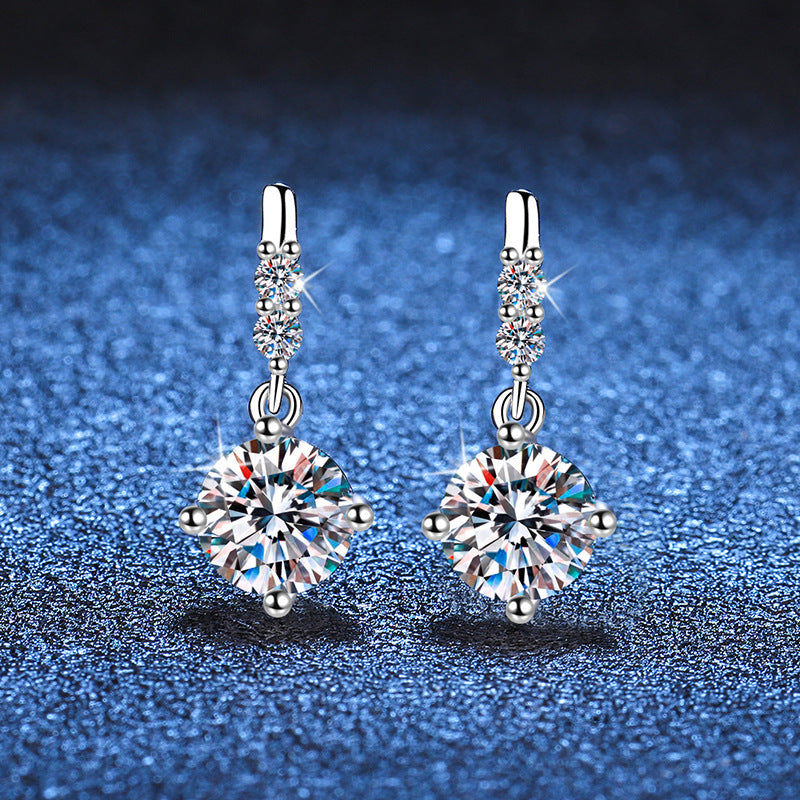 [AW]DYNAMIC TASSEL MOISSANITE DROP EARRINGS